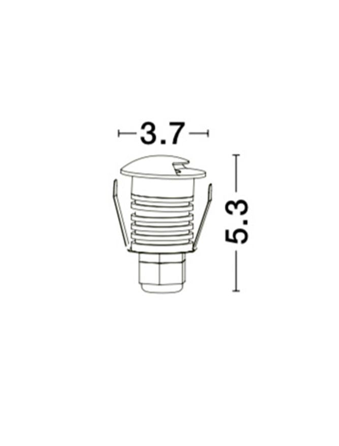 Spot incastrat exterior pardoseala Nova Luce BANG 8039001