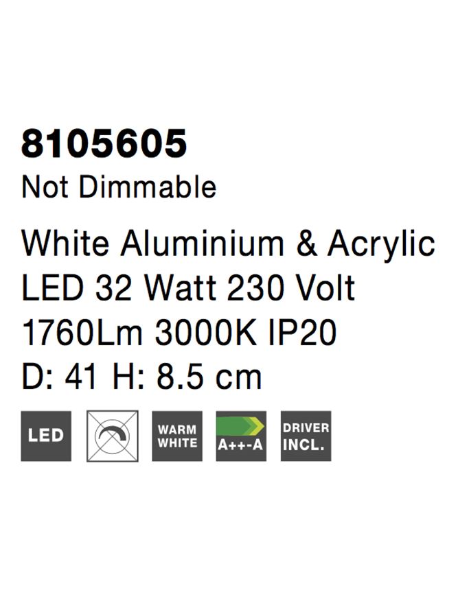 Plafoniera Nova Luce ALBI 8105605