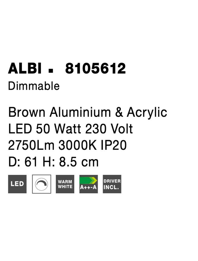 Plafoniera Nova Luce ALBI 8105612