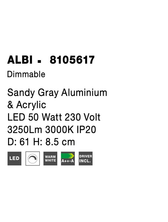 Plafoniera Nova Luce ALBI 8105617