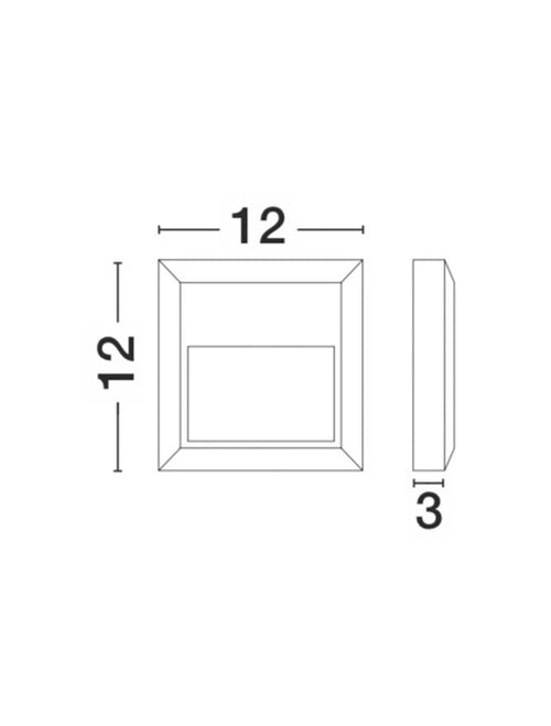 Aplica exterior fatada Nova Luce PULSAR 811201