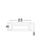 Spot aplicat exterior fatade/trepte Nova Luce PULSAR 811502
