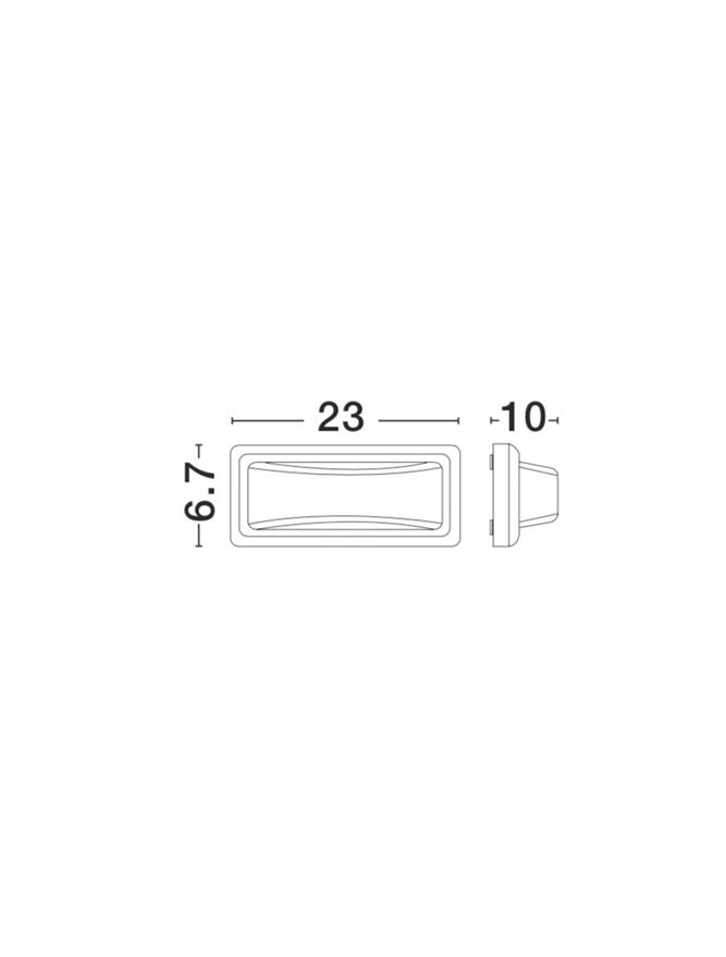 Spot aplicat exterior fatade/trepte Nova Luce PULSAR 812104
