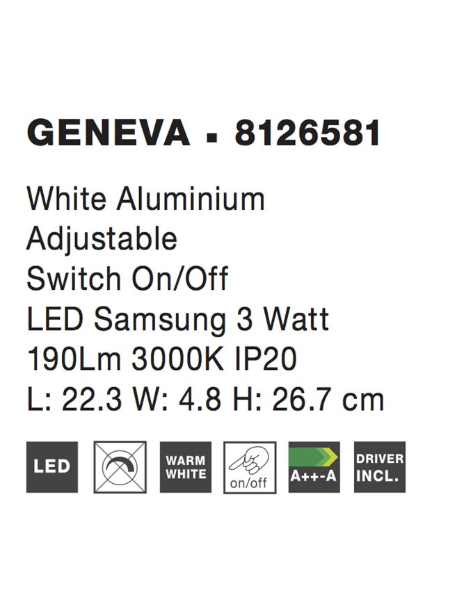 Aplica Nova Luce GENEVA 8126581