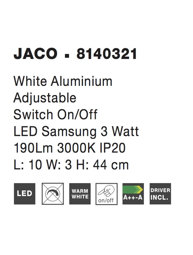 Aplica Nova Luce JACO 8140321