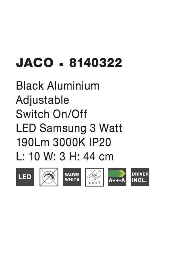 Aplica Nova Luce JACO 8140322