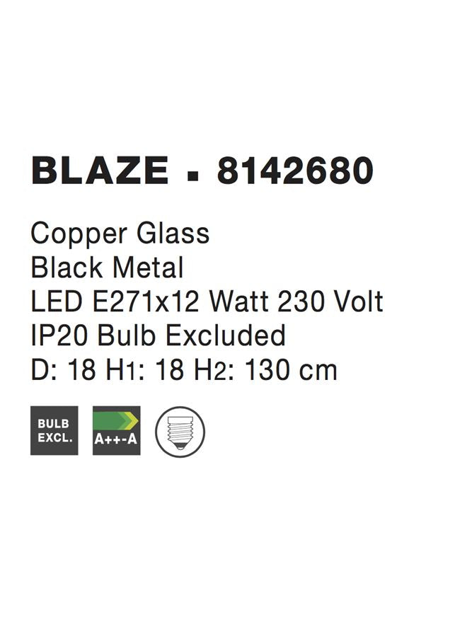 Pendul Nova Luce BLAZE 8142680