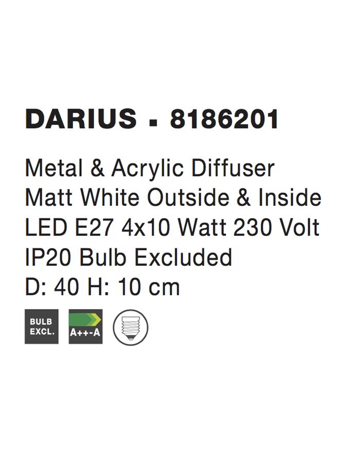 Plafoniera Nova Luce DARIUS 8186201