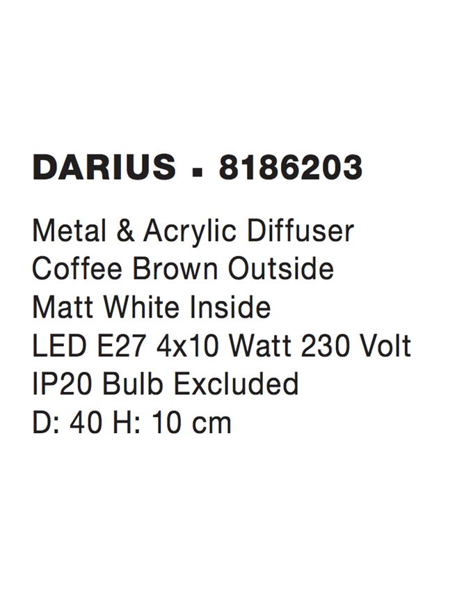 Plafoniera Nova Luce DARIUS 8186203