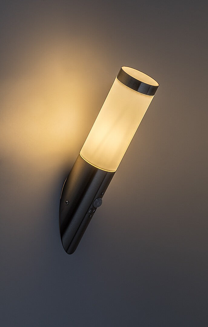 Aplica exterior cu senzor Rabalux Inox Torch Satin Chrome 8266