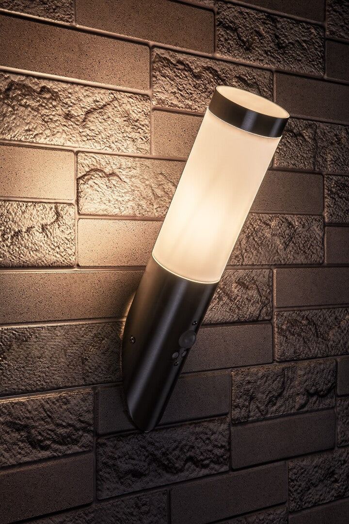 Aplica exterior cu senzor Rabalux Inox Torch Satin Chrome 8266