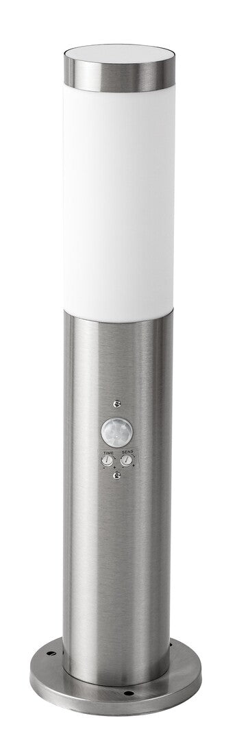 Stalp exterior cu senzor Rabalux Inox torch Satin Chrome 8267