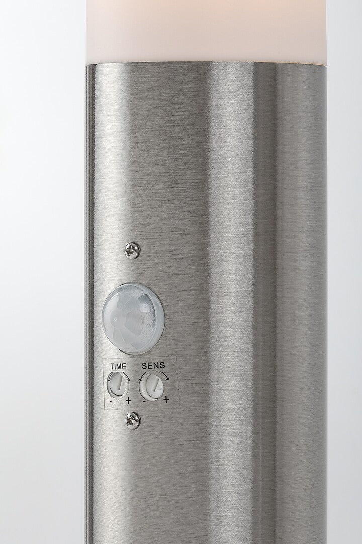 Stalp exterior cu senzor Rabalux Inox torch Satin Chrome 8267