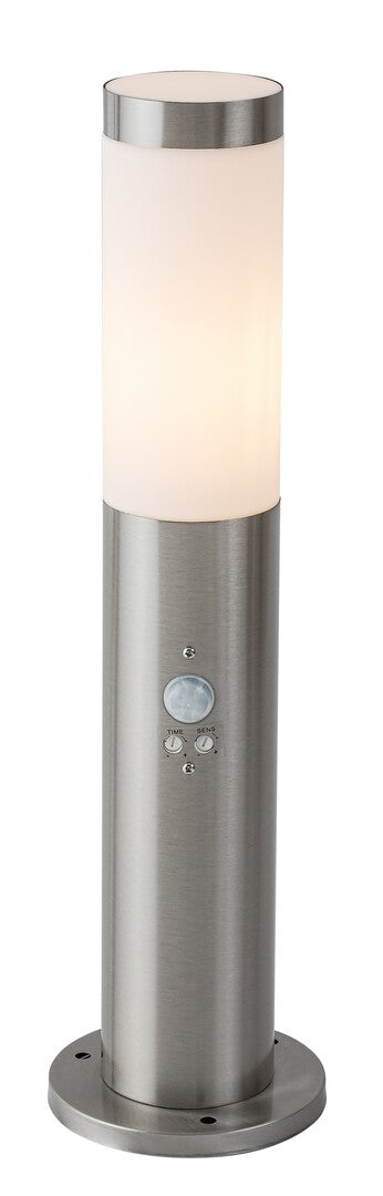 Stalp exterior cu senzor Rabalux Inox torch Satin Chrome 8267