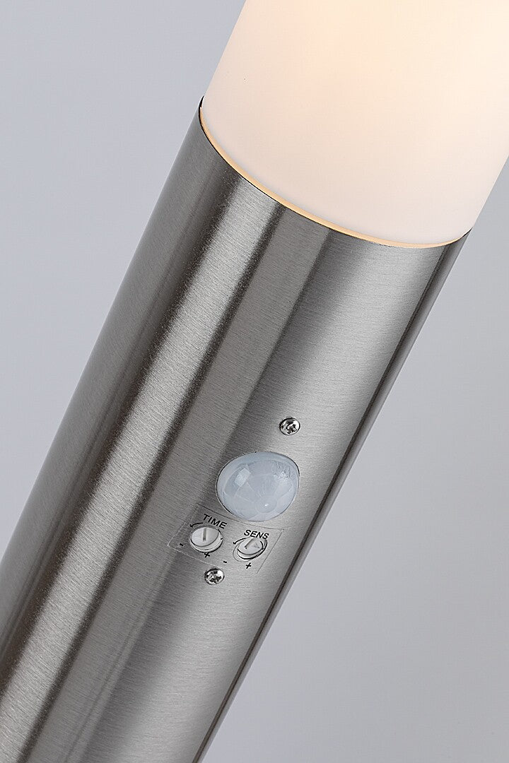 Stalp exterior cu senzor Rabalux Inox torch Satin Chrome 8268