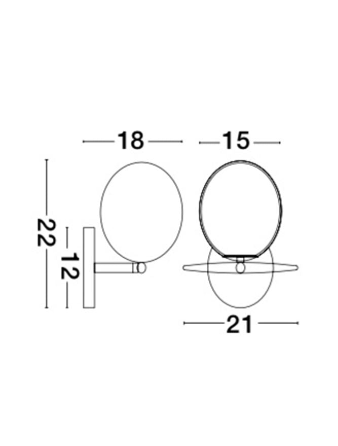Aplica Nova Luce VITTON 8279603