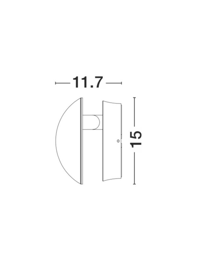 Aplica exterior Nova Luce AGILE 833426