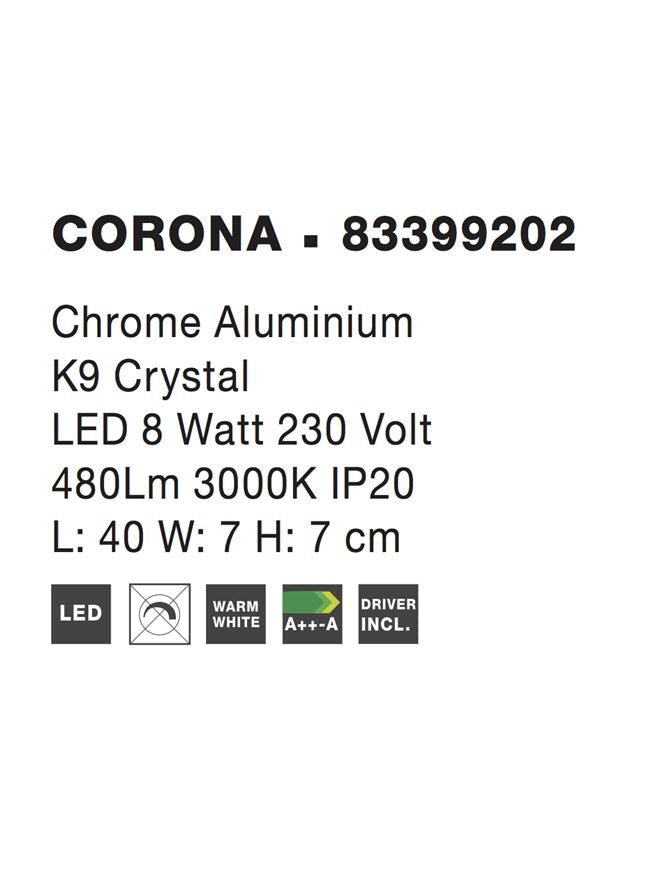 Aplica Nova Luce CORONA 83399202