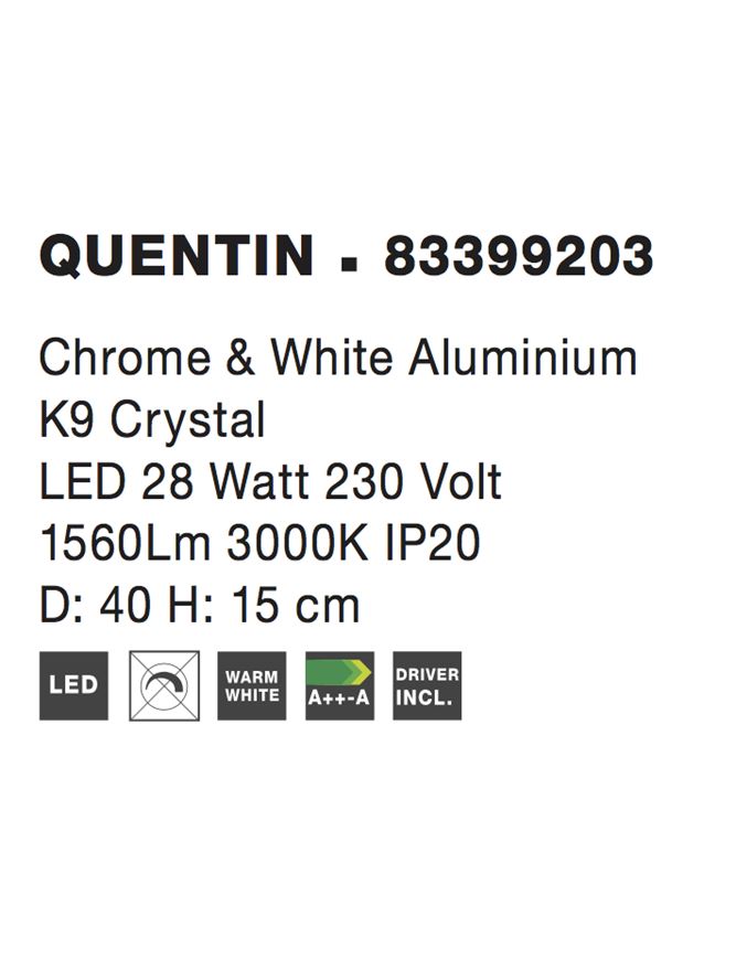 Plafoniera Nova Luce QUENTIN 83399203