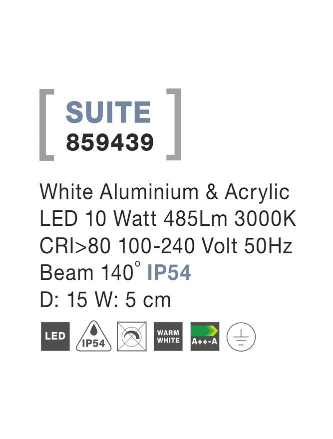 Aplica exterior Nova Luce SUITE 859439