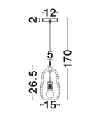 Pendul Nova Luce THEROS 9001077