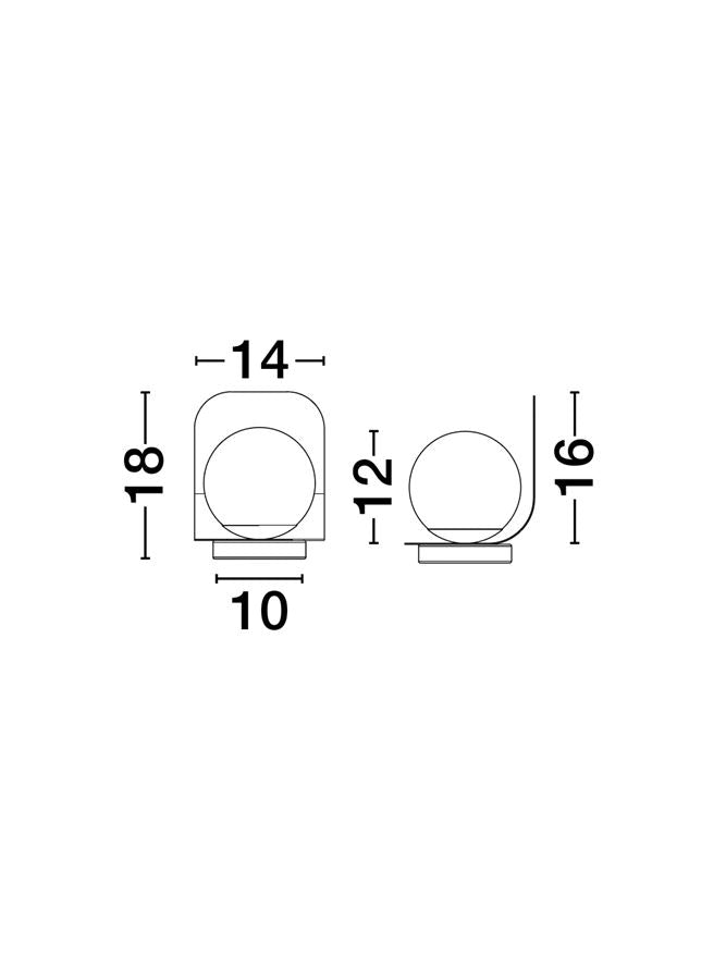 Veioza Nova Luce KAMEN 9001084