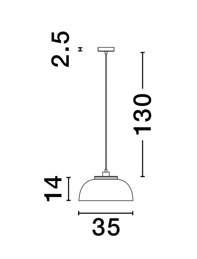 Pendul Nova Luce SQUBE 9001086
