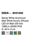 Plafoniera Nova Luce EBEN 9001492