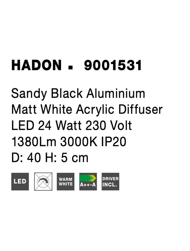 Plafoniera Nova Luce HADON 9001531