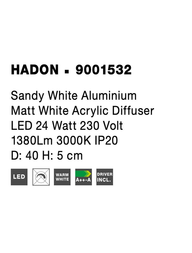 Plafoniera Nova Luce HADON 9001532