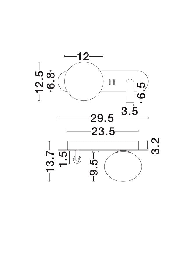 Aplica Nova Luce NOBLE 9002107