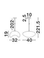 Pendul Nova Luce BAMBEL 9003685