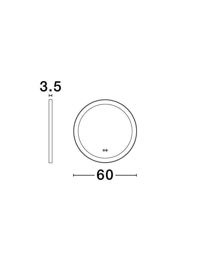 Oglinda baie Nova Luce URAL 9006016