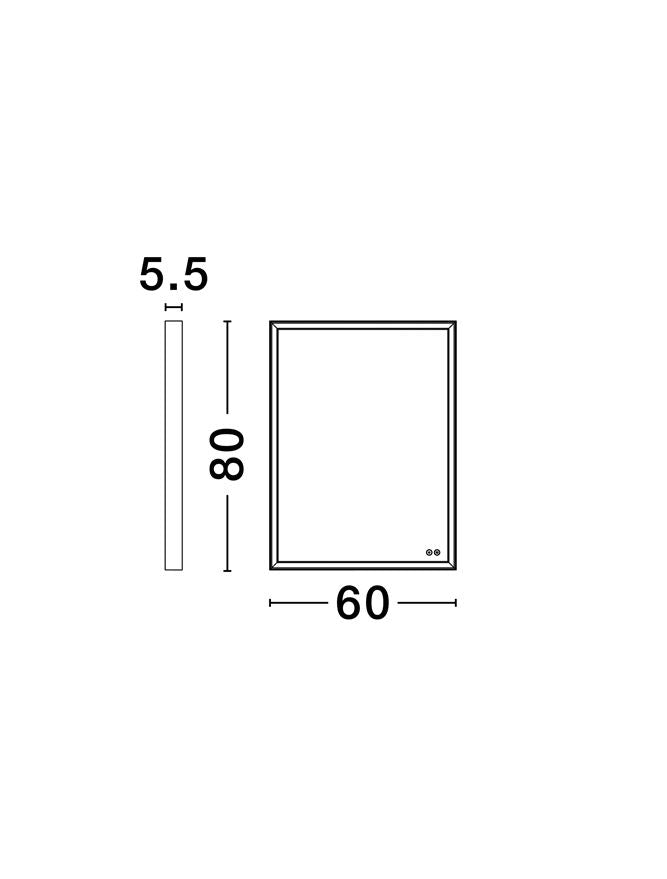 Oglinda baie Nova Luce AMBOR 9006021