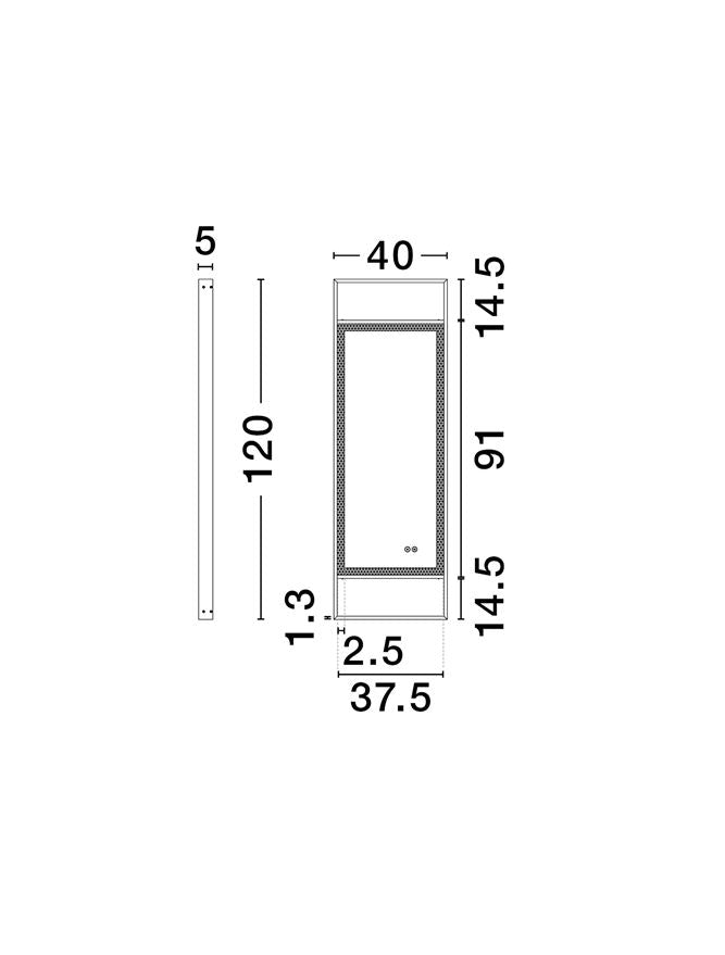 Oglinda baie Nova Luce DOUL 9006023