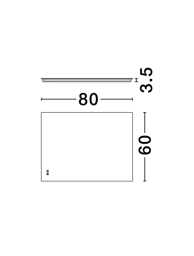 Oglinda baie Nova Luce ALDA 9006026