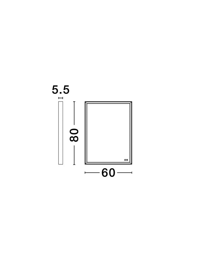 Oglinda baie Nova Luce AMBOR 9006039