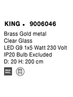Pendul Nova Luce KING 9006046