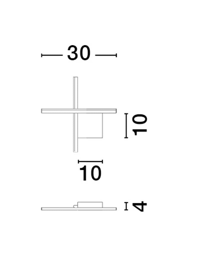 Aplica Nova Luce CROSS 9006082