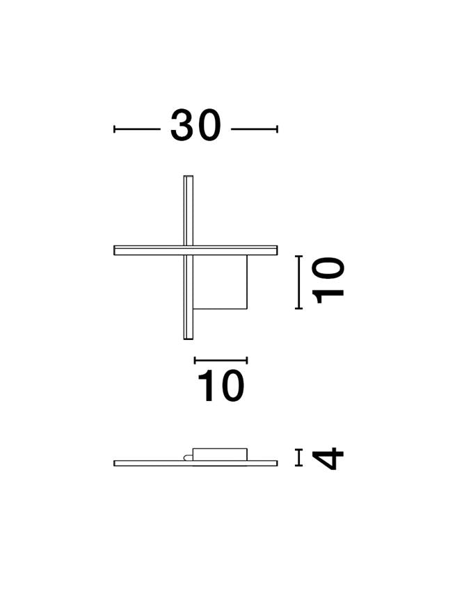 Aplica Nova Luce CROSS 9006083