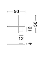 Aplica Nova Luce CROSS 9006085