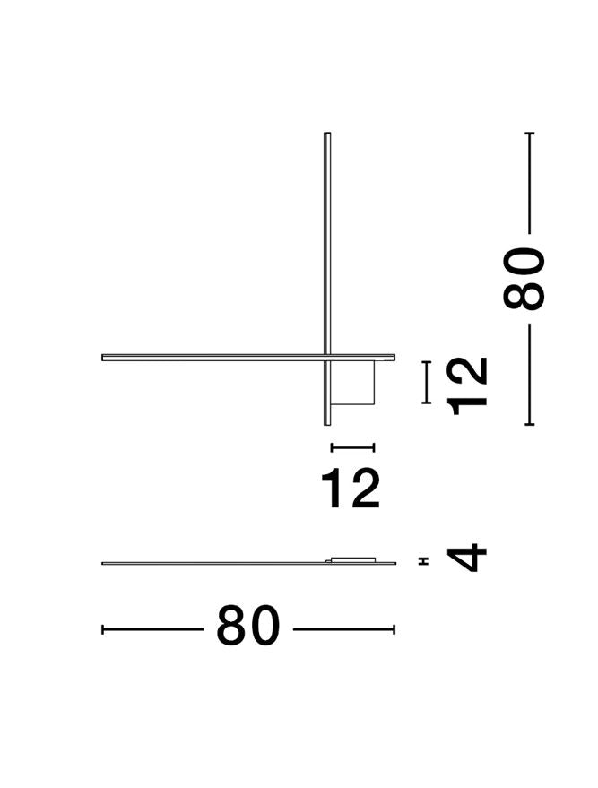 Aplica Nova Luce CROSS 9006087