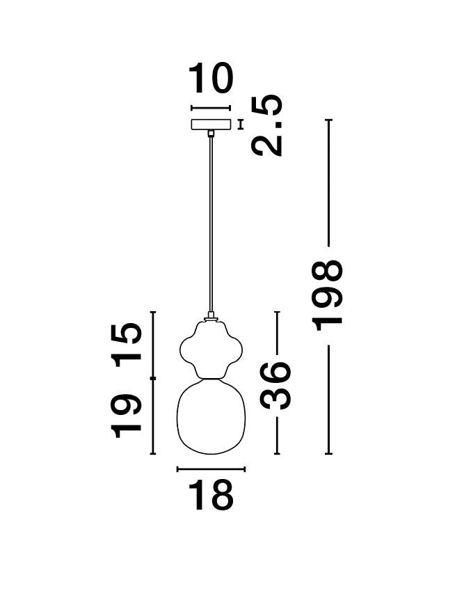 Pendul Nova Luce CLIO 9009107
