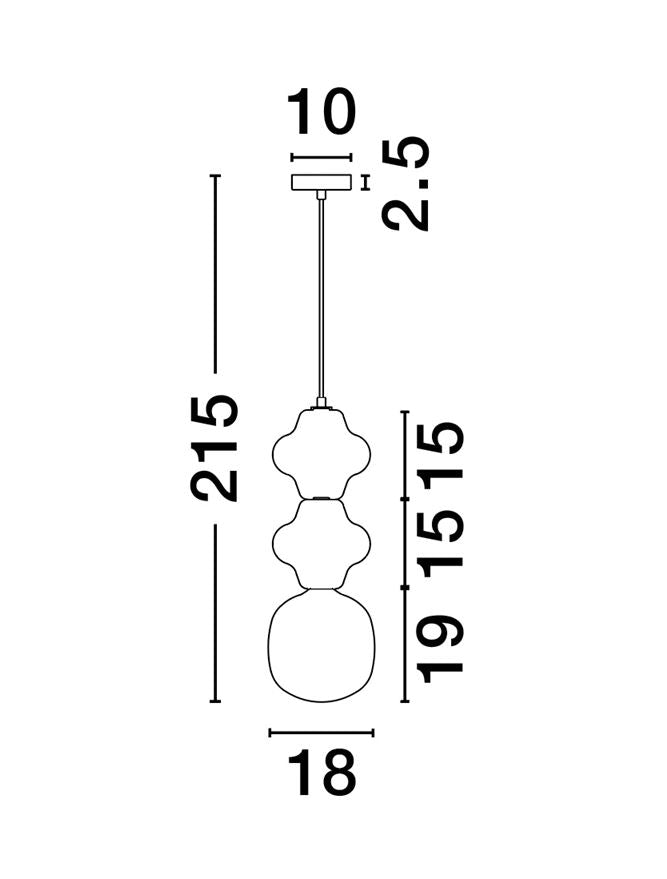 Pendul Nova Luce CLIO 9009110