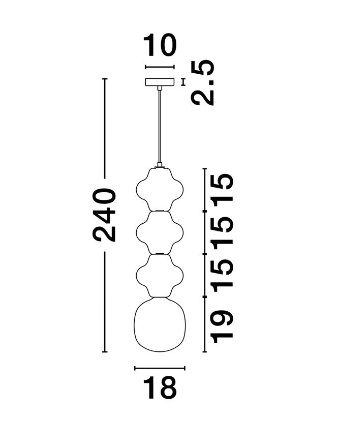 Pendul Nova Luce CLIO 9009121