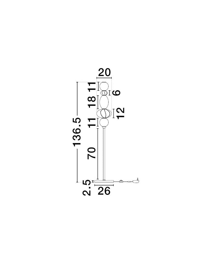 Lampadar Nova Luce ONETA 9009160