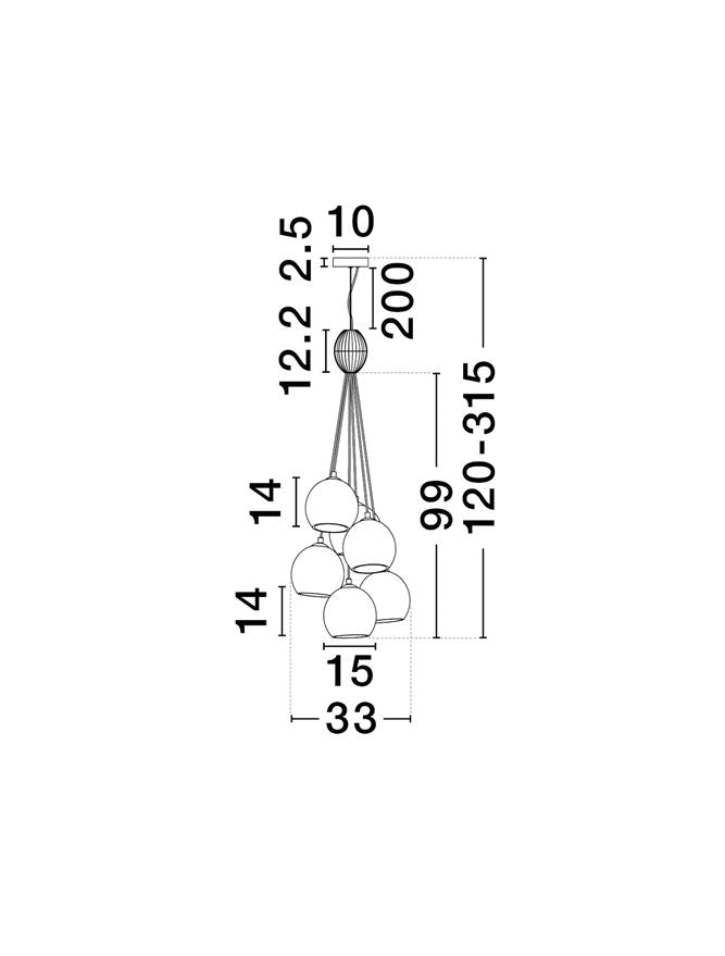 Lustra Nova Luce MELINE 9009164