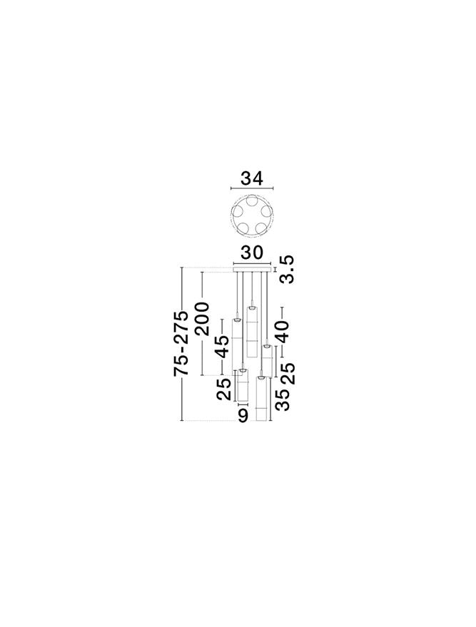 Candelabru Nova Luce SANO 9009170
