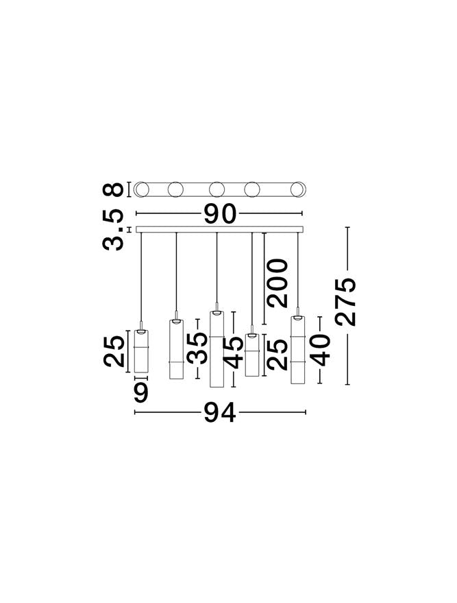 Lustra Nova Luce SANO 9009172