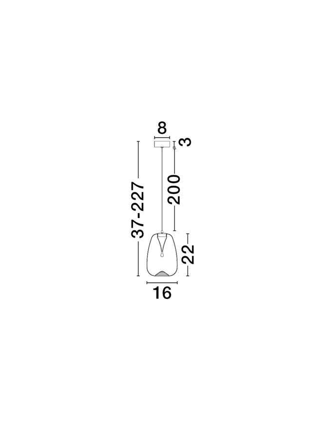 Pendul Nova Luce OBLO 9009173